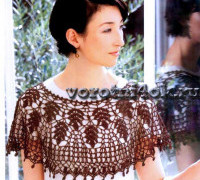 Воротник-пелерина Веточки